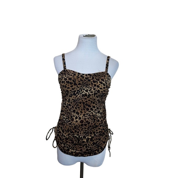 Miraclesuit Leopard Ruched Tankini - Picture 1 of 7